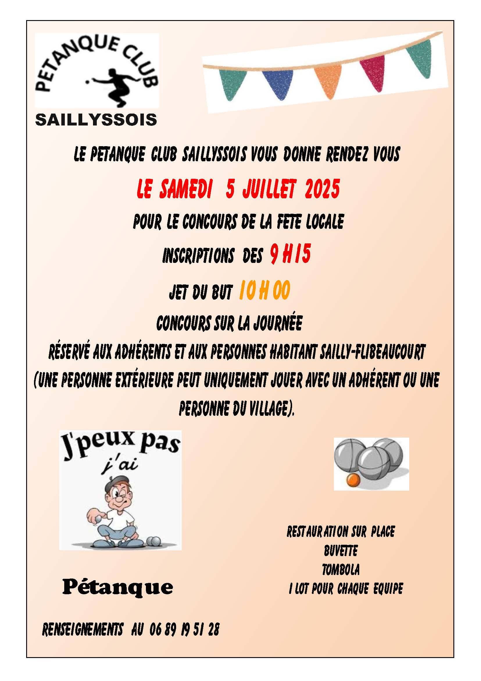 @ # 0 Concours de Pétanque 2025
