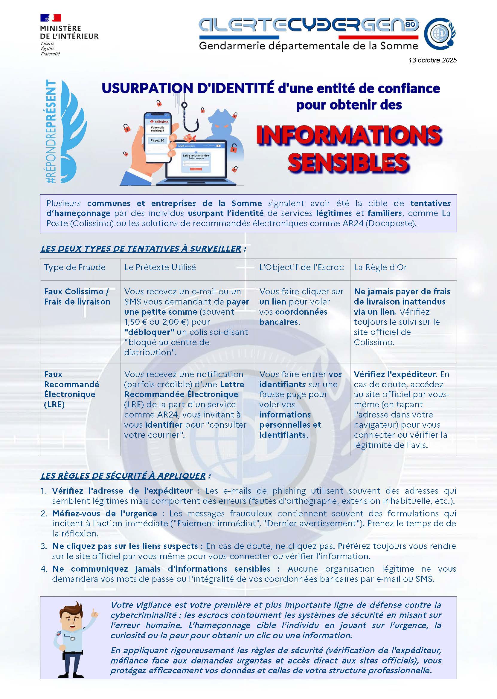 Usurpation identité