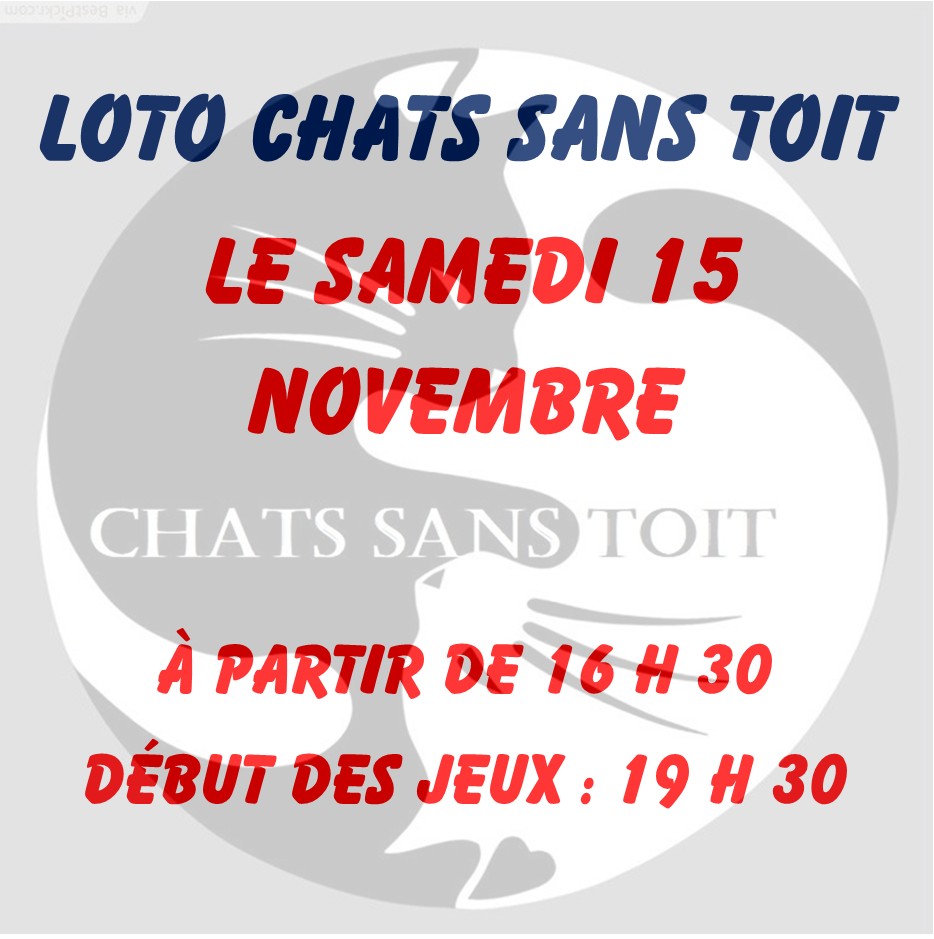 loto chats sans toit 15-11-2025