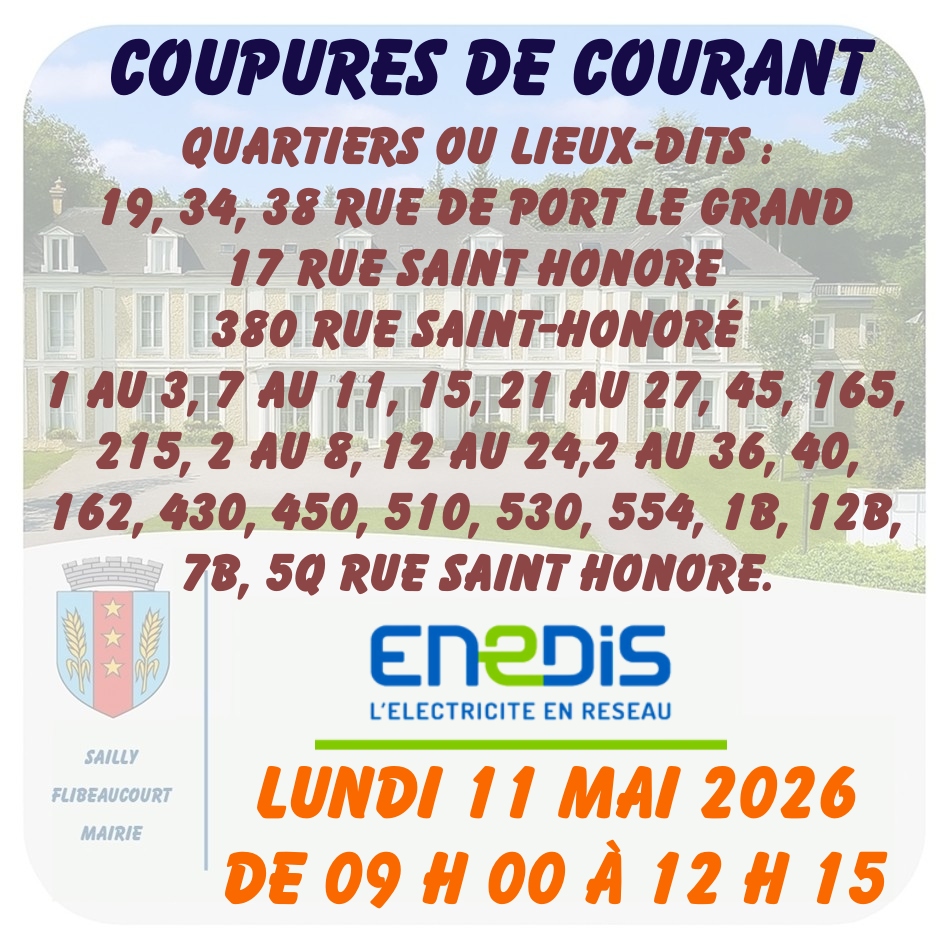 051 Coupures de courant